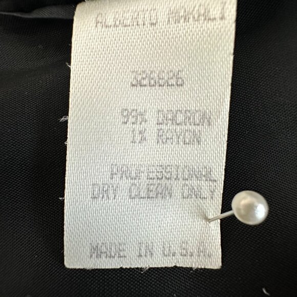 Alberto Makali Women' 6 Black & White Fully Lined Straight/Pencil  Midi Skirt - Picture 11 of 11